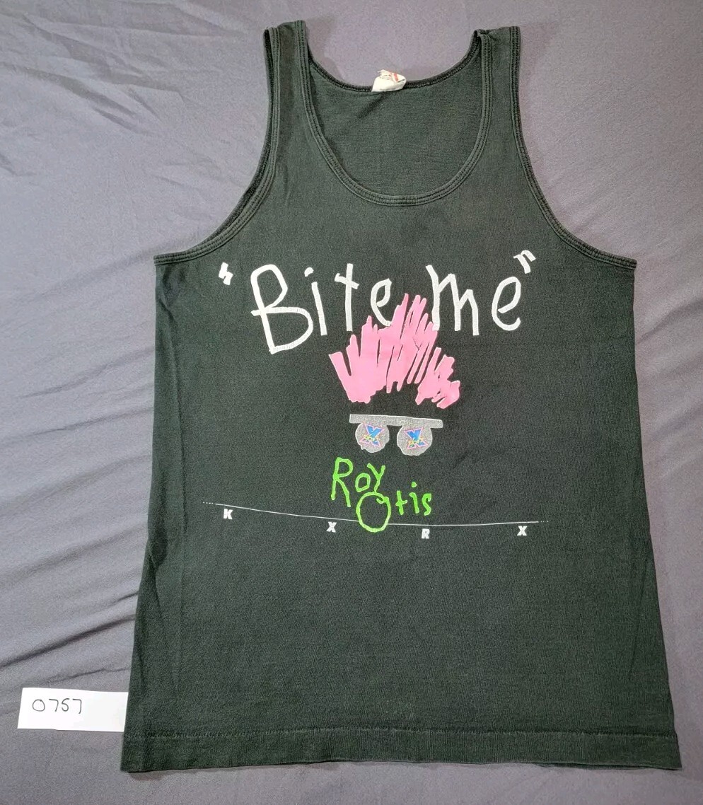 Vintage Single Stitch Seattle Radio Roy Otis KXRX BITE ME Tank Top