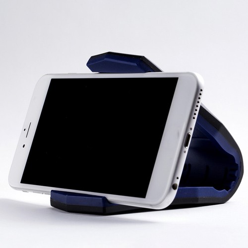 Hemobllo Car Phone Holder Dashboard Clamshell Mount for Smartphones Black - 第 1/10 張圖片