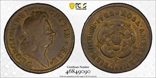 1722 Rosa Americana PENNY *PCGS VF20 (Martin 2.18-D.4)* R-6 *FREE SHIPPING!!!