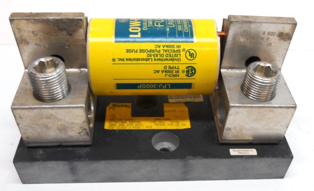 BUSS, BUSSMAN FUSE HOLDER/BLOCK, J604001CR, 400 AMPS , W/FUSE LPJ