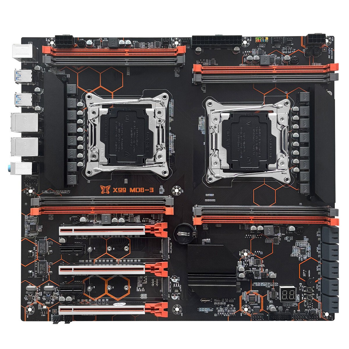 MACHINIST X99 Dual CPU Motherboard M.2 NVMe LGA 2011-2 DDR3 USB3.0
