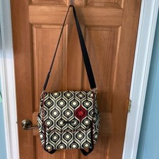 Petunia Pickle Bottom Black/Off White Geometric Backpack Diaper Bag