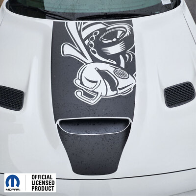 FITS 2019-2024 DODGE CHALLENGER HOOD ANGRY BEE STRIPE DECAL STICKER GRAPHICS