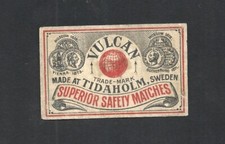 BL vintage Matchbox label - VULCAN