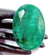 Opaque Brazil 322.20 Ct Green Emerald Oval Shape Certified Loose Gemstone LVL