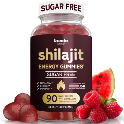 Shilajit Gummies for Men Women Sugar Free with Fulvic Acid 90 Count