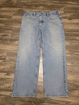 Early Vintage Dad Carhartt Denim Paints Size 40x30 B460 LVB Casual Outing. 