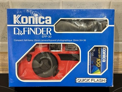 Konica EFP-30 Dr.Finder - NEU OVP - rot - Analogkamera - Set mit Film und Beutel