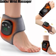 Electric Foot and Ankle Massager Brace for Pain Relief Heating Vibration Therapy