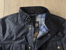 Belstaff Trialmaster Wax Jacket In Black, Size UK38 EU48 (Medium)