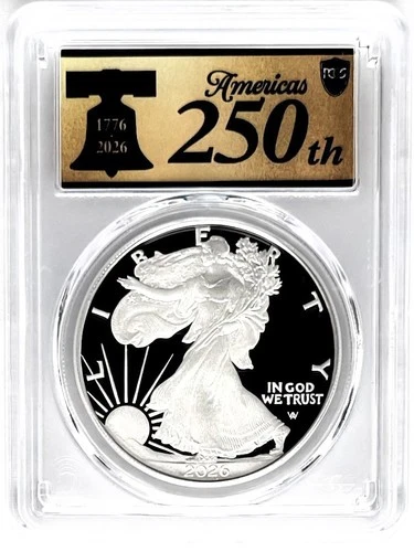 2026 P PROOF SILVER EAGLE CONGRATULATIONS SET FIRST STRIKE PCGS PR70 GOLD LABEL