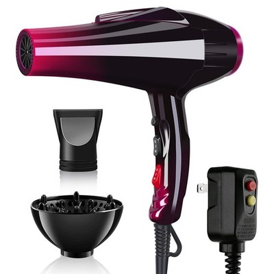 Professional Hair Dryer Powerful 3500 Watt Blow 3 Count (Pack of 1), Red 