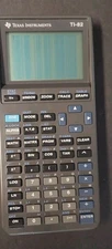 Texas Instruments TI-82 Graphing Calculator With Cover Gray * Tested