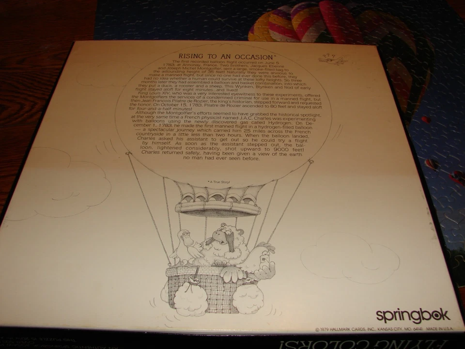 Rompecabezas SPRINGBOK Flying Colors - 500 piezas - 100 % completo - 1979 Foto 3 de 4