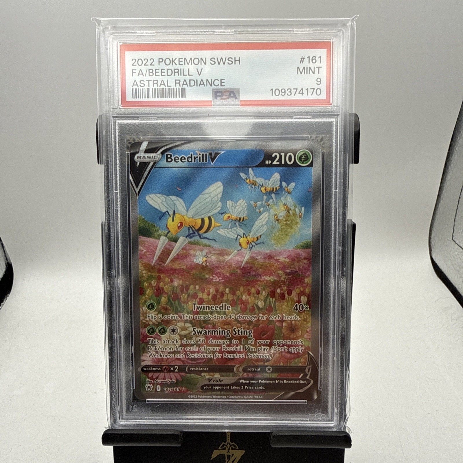 Pokemon Beedrill V Astral Radiance Full Alt Art #161 PSA 9 Mint