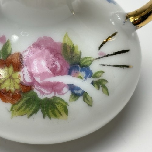 Vintage Porcelain Floral Ware Miniature Jug Pitcher Japan 2.25 Inch Tall READ - Picture 3 of 6