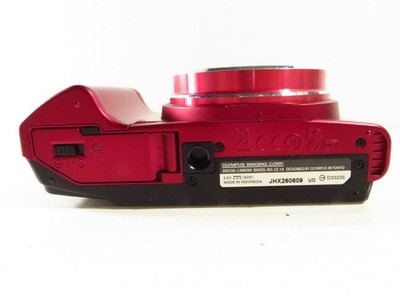 Olympus SZ-14 14MP Digital Camera 24x Zoom Red w/ Battery & 4GB SD