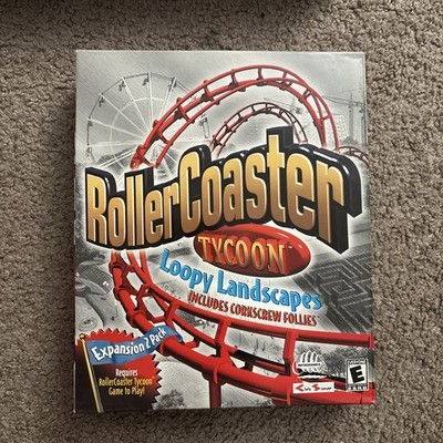 RollerCoaster Tycoon PC Loopy Landscapes Big Box Expansion 2 Pack - NEW SEALED