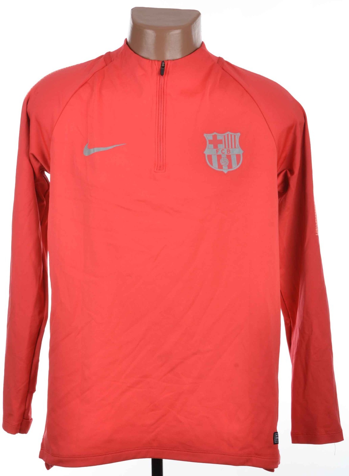 BARCELONA 2018/2019 FOOTBALL DRILL TOP NIKE SHIELD SIZE M ADULT