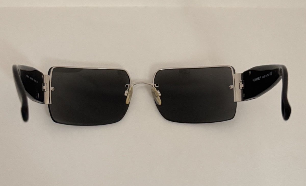 小物 y2k archive old CHANEL sunglasses Chanel Vintage Y2K Sunglasses Crystals CC Logo 4095 Black