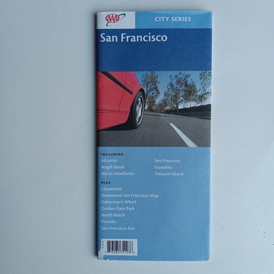 San Francisco Street Map, AAA, Includes Tourist Spots & Surrounds - FAST SHIP!
