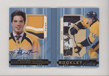 2015-16 Black Diamond Rookie Booklet Relics 11/25 Kevin Fiala Patch Auto ev1