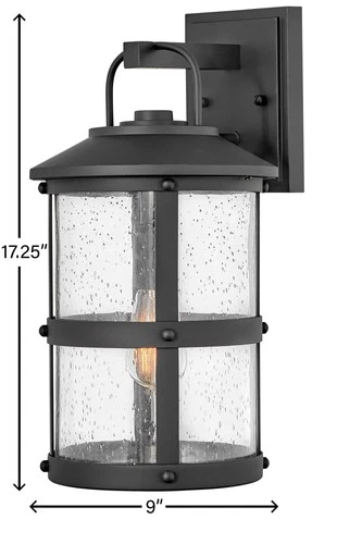 Hinkley Lakehouse 17 1/4" High Black Outdoor Wall Light - Picture 6 of 10