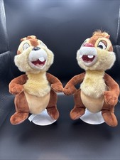 Disney Parks 9" Chip  Dale Best Friends Bean Bag Plush Set
