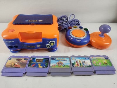 VTech V.Smile TV Learning System Console With 5 Games 1 Controller TestedNo Cord