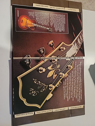Gibson Dealer Catalog Book Les Paul Embossed Bound Vintage Guitar Circa 1975 - Picture 10 of 24