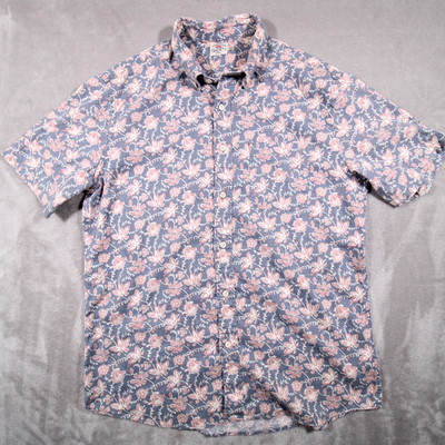 Faherty short sleeve breeze shirt M Men Hemp lyocell floral
