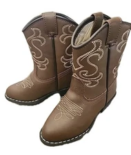 Canyon Trails Lil Cowboy Toddler Boys or Girls Western Boots 7 Brown