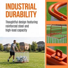 Basketball Cart Cart Movable Indoor Outdoor Exercise Equipment Locker Cage with