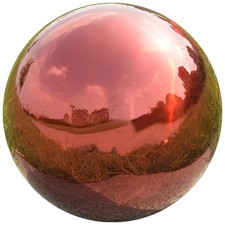 8 Inch Stainless Steel Gazing Ball Reflective Garden Sphere Decoration