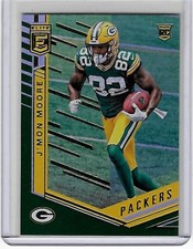 Green Bay Packers J'MON MOORE 2018 Elite GREEN Football Card