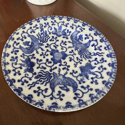 Collectible Antique NIPPON NORITAKE M Cobalt Blue White