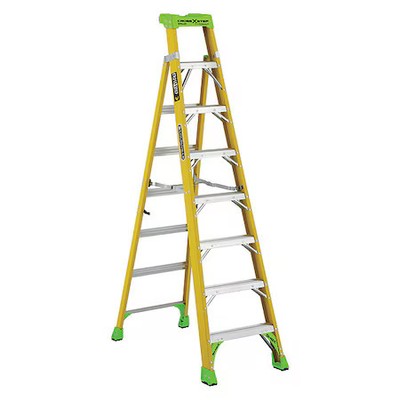 Louisville Fxs1408hd 8 Ft Fiberglass Stepladder, 375 Lb Capacity