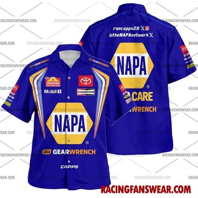 Ron Capps NHRA Racing 2024 Uniform Apparel Clothes Hawaiian Polo Shirts