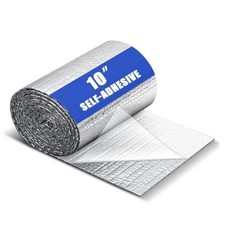 Double Reflective Insulation Roll, Pipe Duct Insulation, Self 10 in X 16.4ft
