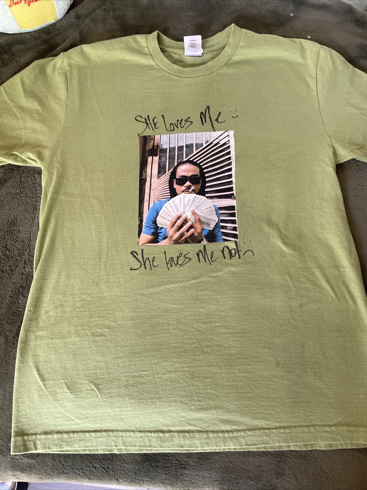 TEE SHIRT SUPREME MAX B MOUSSE TAILLE MEDIUM AUTHENTIQUE vert