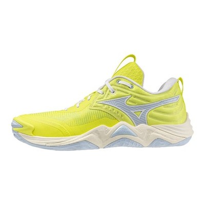 MIZUNO Wave Momentum Elite V1GA251275 75 Yellow Saxe Blue White 2E Volleyball