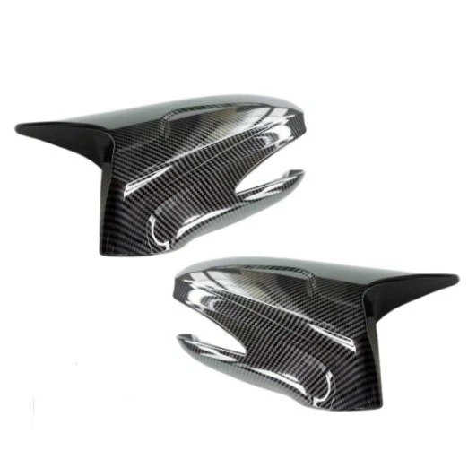 Carbon Fiber Black Rearview Mirror Cover Caps For 2006-12 Lexus IS IS250 IS350
