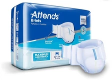 Attends Incontinence Diaper Briefs With Tabs, Heavy / Severe MEDIUM