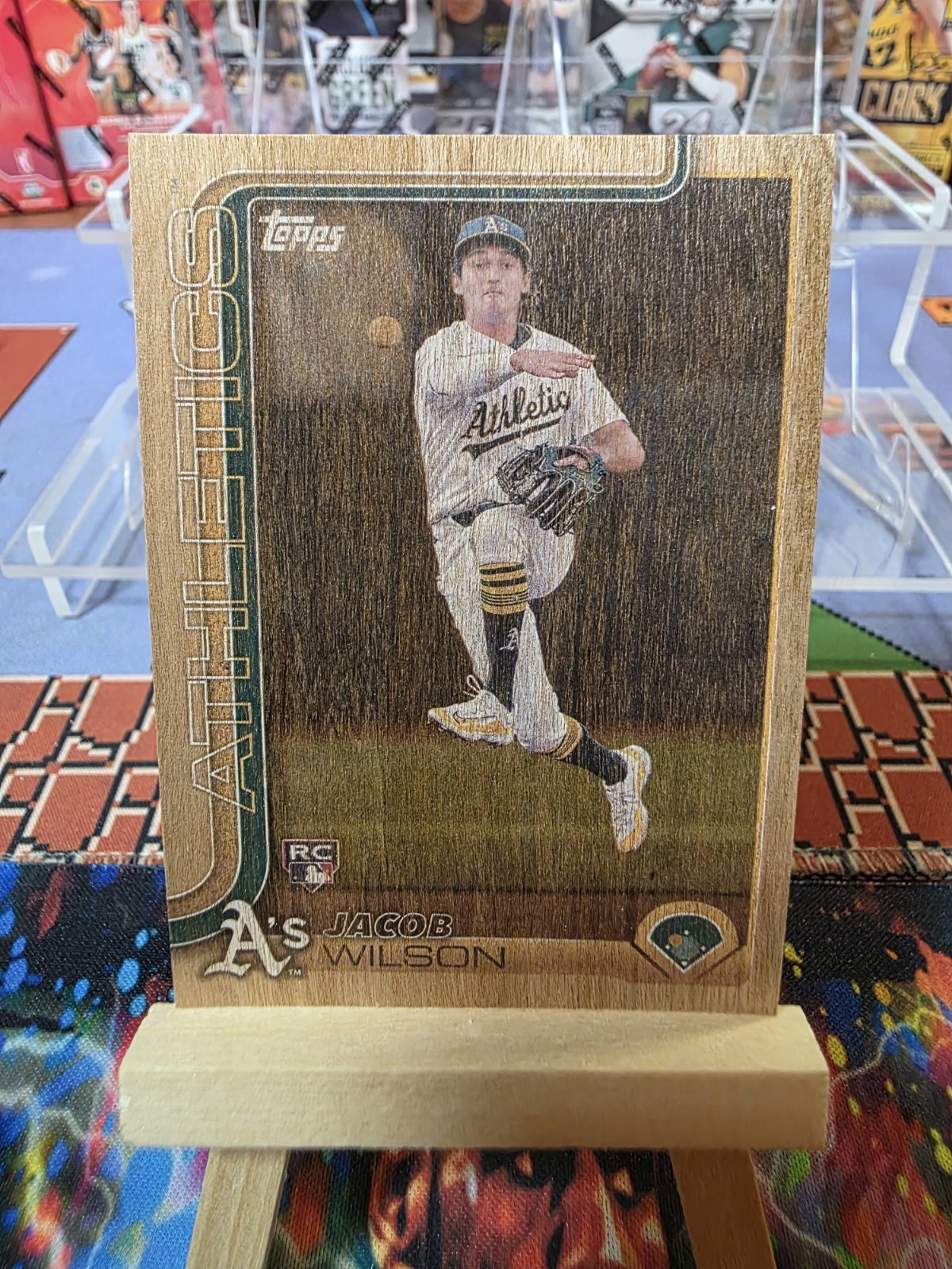 2025 Topps Series 1 - Jacob Wilson #314 Wood /25 (RC)