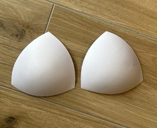 BH Bikini Einlagen Wei&szlig; 1 Paar Dreieck Neu Frauen
