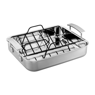DEMEYERE Industry 5 Ply Stainless Steel 15.7X13.3inch Roasting Pan Free shipping