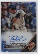2016 Topps Chrome Rookie Blue Refractor 140/150 Kelby Tomlinson #RA-KT Auto 0b0
