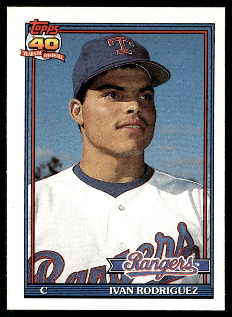 1991 Topps Traded #101T Ivan Rodriguez Gray Card Stock (Pack Version)