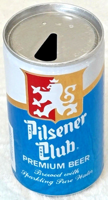 1970's Pilsener Club-Prem.  -Pearl Brew-San Antonio, TX.-12 oz-Alum. Beer Can