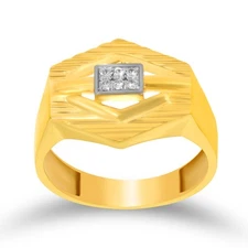 Hexa Diamond Men's Diamond Ring Gift for Dad